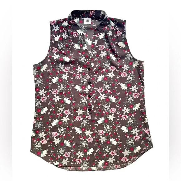 Cabi Plaza Fiesta Floral Sleeveless Blouse - Picture 1 of 4